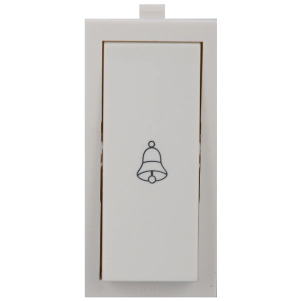 Anchor Roma Bell Push 21044, White, 10 amp 240V - 10A, White, 1 year 